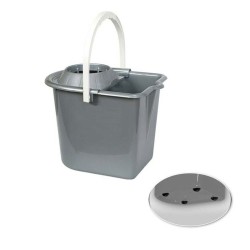 Κουβάς οβάλ με ρόδες Νο 226 διαστάσεων 36,6x26,1x26,5cm χωρητικότητας 15lt χωρίς στίφτη