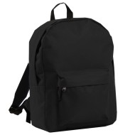 Σακίδιο πλάτης 100% πολυέστερ 600D διαστάσεων 28x41x15cm με χερούλι μεταφοράς από νάιλον σε χρώμα μαύρο