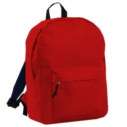 Σακίδιο πλάτης 100% πολυέστερ 600D διαστάσεων 28x41x15cm με χερούλι μεταφοράς από νάιλον σε χρώμα κόκκινο