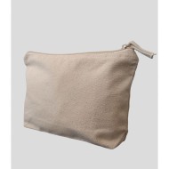 Νεσεσέρ με φερμουάρ ίδιου χρώματος σε φυσικό χρώμα διαστάσεων 26x17+6cm Νεσεσέρ με φερμουάρ ίδιου χρώματος σε φυσικό χρώμα διαστάσεων 26x17+6cm