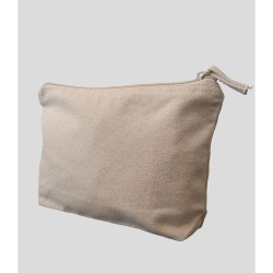 Νεσεσέρ με φερμουάρ ίδιου χρώματος σε φυσικό χρώμα διαστάσεων 26x17+6cm