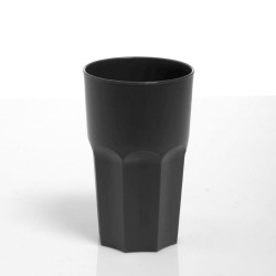 Ποτήρι πολυγωνικό διαστάσεων 8,50x12,50cm σε χρώμα ανθρακί