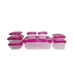 Δοχεία φαγητού πλαστικά σετ 8τμχ Fresco  Δοχεία φαγητού πλαστικά σετ 8τμχ Fresco