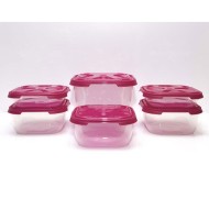 Σετ φαγητοδοχεία Fresco τετράγωνα 6 τεμάχια  Σετ φαγητοδοχεία Fresco τετράγωνα 6 τεμάχια