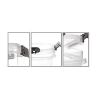 Φαγητοδοχεία 4LOCK ορθογώνια σετ 3 τεμάχια  Φαγητοδοχεία 4LOCK ορθογώνια σετ 3 τεμάχια