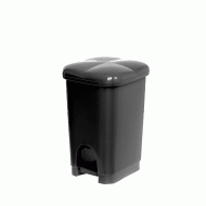 Κάδος τουαλέτας με πεντάλ τετράγωνος σε χρώμα μαύρο διαστάσεων 29.5x23.50x21.5cm Κάδος τουαλέτας με πεντάλ τετράγωνος σε χρώμα μαύρο διαστάσεων 29.5x23.50x21.5cm