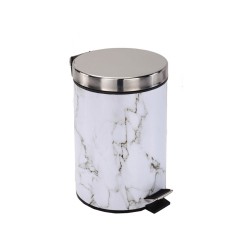 Χαρτοδοχείο σε σχέδιο μάρμαρο σε συρρίκνωση soft close χωρητικότητας 5lt  Χαρτοδοχείο σε σχέδιο μάρμαρο σε συρρίκνωση soft close χωρητικότητας 5lt