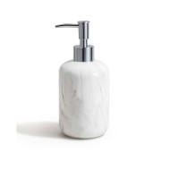 Dispenser κρεμοσάπουνου stoneware με σχέδιο μάρμαρο διαστάσεων 8x8x18cm Dispenser κρεμοσάπουνου stoneware με σχέδιο μάρμαρο διαστάσεων 8x8x18cm
