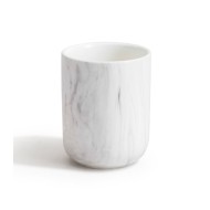 Βουρτσοθήκη stoneware με σχέδιο μάρμαρο διαστάσεων 8x8x10cm Βουρτσοθήκη stoneware με σχέδιο μάρμαρο διαστάσεων 8x8x10cm