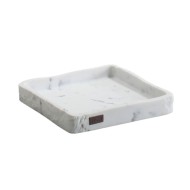 Δίσκος για προϊόντα μπάνιου Glamour marble σε χρώμα λευκό Δίσκος για προϊόντα μπάνιου Glamour marble σε χρώμα λευκό