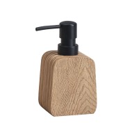 Dispenser κρεμοσάπουνου Nature ξύλινο με μαύρη αντλία Dispenser κρεμοσάπουνου Nature ξύλινο με μαύρη αντλία