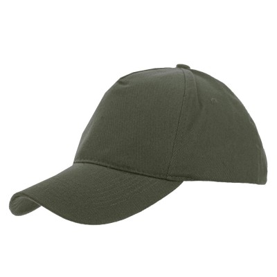 Πεντάφυλλο καπέλο τζόκεϊ με κυρτό γείσο με 6 ραφές και 4 κεντημένες οπές εξαερισμού σε χρώμα πράσινο