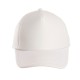 Πεντάφυλλο καπέλο με δίχτυ και σφουγγάρι με κυρτό γείσο με 6 ραφές σε χρώμα λευκό