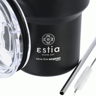 Θερμός Mug Lite Save the Aegean χωρητικότητας 400ml σε χρώμα midnight black Θερμός Mug Lite Save the Aegean χωρητικότητας 400ml σε χρώμα midnight black