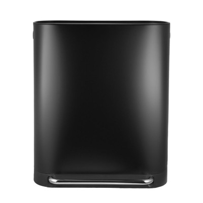 Κάδος απορρίμματων Duoprime Soft Close χωρητικότητας 60lt με δύο δοχεία 30&30lt σε μαύρο χρώμα