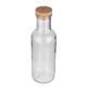 Μπουκάλι γυάλινο χωρητικότητας 1000ml με καπάκι φελλού σε χρώμα γκρι