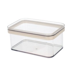 Δοχείο αποθήκευσης πλαστικό διάφανο χωρητικότητας 750ml  Δοχείο αποθήκευσης πλαστικό διάφανο χωρητικότητας 750ml