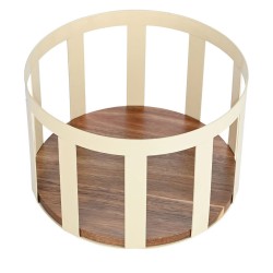 Φρουτιέρα Acacia μεταλλική Ivory διαστάσεων 24x24x1cm Φρουτιέρα Acacia μεταλλική Ivory διαστάσεων 24x24x1cm