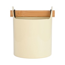 Κουταλοθήκη Acacia μεταλλική Ivory διαστάσεων 12x12x15cm