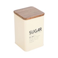 Δοχείο για ζάχαρη Bamboo Essentials μεταλλικό διαστάσεων 10x13cm σε χρώμα ivory Δοχείο για ζάχαρη Bamboo Essentials μεταλλικό διαστάσεων 10x13cm σε χρώμα ivory