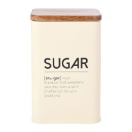 Δοχείο για ζάχαρη Bamboo Essentials μεταλλικό διαστάσεων 10x13cm σε χρώμα ivory Δοχείο για ζάχαρη Bamboo Essentials μεταλλικό διαστάσεων 10x13cm σε χρώμα ivory