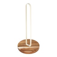 Βάση για ρόλο κουζίνας Αcacia μεταλλική χρώμα Ivory διαστάσεων 15x15x33cm Βάση για ρόλο κουζίνας Αcacia μεταλλική χρώμα Ivory διαστάσεων 15x15x33cm