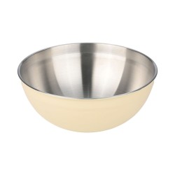 Μπολ ανάμειξης ανοξείδωτο διαμέτρου 30cm σε χρώμα ivory