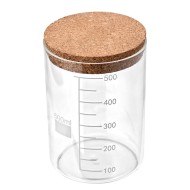 Δοχείο αποθήκευσης γυάλινο χωρητικότητας 800ml με καπάκι φελλού