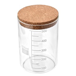 Δοχείο αποθήκευσης γυάλινο χωρητικότητας 800ml με καπάκι φελλού