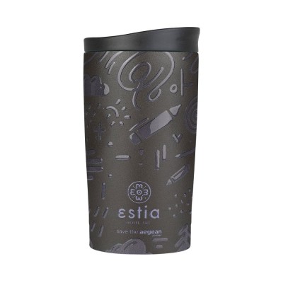 Θερμός Travel Mug Save the Aegean χωρητικότητας 350ml Noir Echo