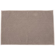 Ταπέτο μπάνιου Beads διαστάσεων 80x50cm πολυεστέρα σε χρώμα καφέ