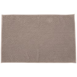 Ταπέτο μπάνιου Beads διαστάσεων 80x50cm πολυεστέρα σε χρώμα καφέ