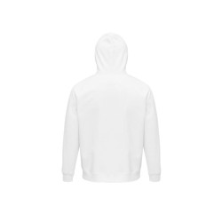 Unisex φούτερ με κουκούλα με τσέπη καγκουρό σε λευκό χρώμα νούμερο Small 