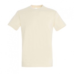 Κοντομάνικο T-shirt Imperial ανδρικό σε χρώμα Cream νούμερο Small 100% βαμβακερό