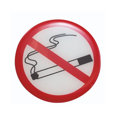Πινακίδα σμάλτου "απαγορεύεται το τσιγάρο" διαμέτρου 10cm