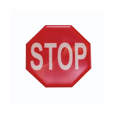 Πινακίδα σμάλτου "stop" διαμέτρου 10cm