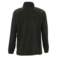 Ανδρική ζακέτα fleece με φερμουάρ ίδιου χρώματος με ψηλό γιακά με επένδυση σε νούμερο XLarge σε χρώμα μαύρο