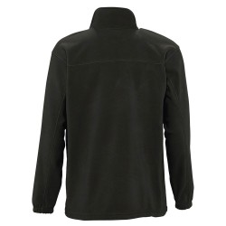 Ανδρική ζακέτα fleece με φερμουάρ ίδιου χρώματος με ψηλό γιακά με επένδυση σε νούμερο XLarge σε χρώμα μαύρο