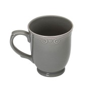 Κούπα του καφέ Athénée πορσελάνινη ανάγλυφη 340ml σε χρώμα γκρι Κούπα του καφέ Athénée πορσελάνινη ανάγλυφη 340ml σε χρώμα γκρι