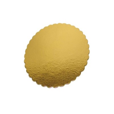 Δίσκος-βάση τούρτας στρογγυλός μαργαρίτα σε χρυσό χρώμα διαστάσεων Ø30cm
