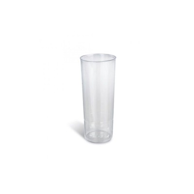Ποτήρι διάφανο χωρητικότητας 25cl σωλήνας σε συσκευασία 27x10 τμχ