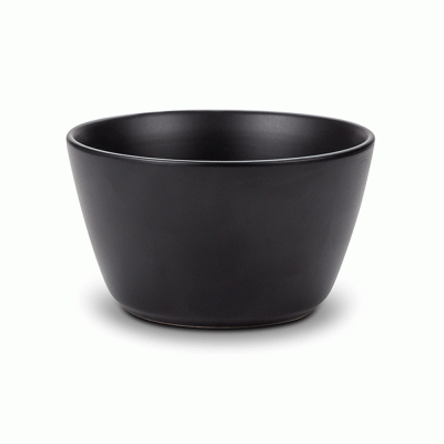Μπολ δημητριακών stoneware "Soho" μαύρο διαμέτρου 14cm 
