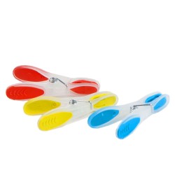 Μανταλάκια ρούχων σιλικόνης σετ 12τμχ σε διάφορα χρώματα