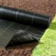 Νάυλον εδαφοκάλυψης γεωύφασμα PP διαστάσεων 3x50m GRASHER σε μαύρο χρώμα με πράσινη ρίγα