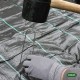 Νάυλον εδαφοκάλυψης - γεωύφασμα διαστάσεων 2x10m GRASHER με προστασία UV σε μαύρο χρώμα
