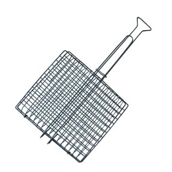 Σχάρα μεταλλική ψησίματος καρέ Ν.4 μεσαία διαστάσεων 28x32cm