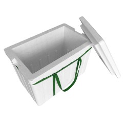 Ψυγείο κάμπινγκ από φελιζόλ χωρητικότητας 32lt σε λευκό χρώμα