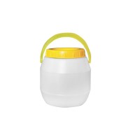 Βάζο PET μελιού χωρητικότητας 3kg διάφανο με χερούλι χωρίς καπάκι