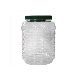 Βάζο PET χωρητικότητας 15lt μεγάλο διάφανο με πράσινο καπάκι Βάζο PET χωρητικότητας 15lt μεγάλο διάφανο με πράσινο καπάκι