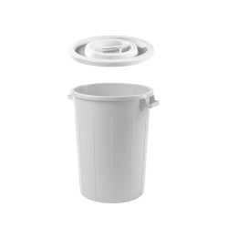 Κάδος τροφίμων χωρητικότητας 75lt σε λευκό χρώμα Ιταλίας (χωρίς καπάκι)